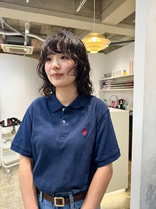 ミディアム パーマ 可愛いパーマスタイル といえばISSEYのヘアスタイル