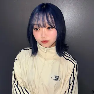 ミディアム カラー ★デザインカラー ハイトーン ももか★のヘアスタイル