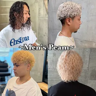 カラー パーマ メンズ メンズ特化/パーマ/ メッシュ/竜成のヘアスタイル