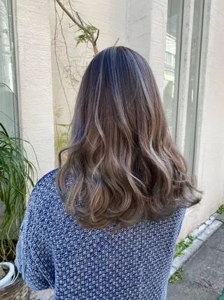 セミロング カラー uros.所属・メンズパーマ/ エクステ🌞セナのヘアスタイル