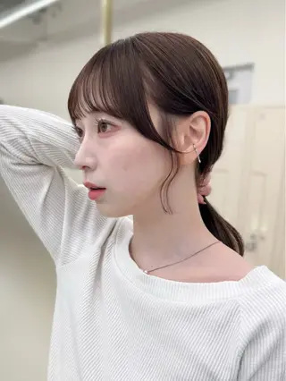 ミディアム カラー COA GINZA 空也/前髪/顔まわりのヘアスタイル