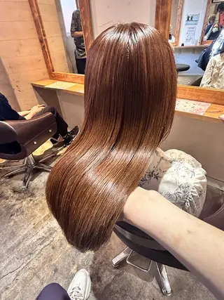 ロング カラー 店長✨️韓国ヘア✖️ 髪質改善カラー／純大のヘアスタイル