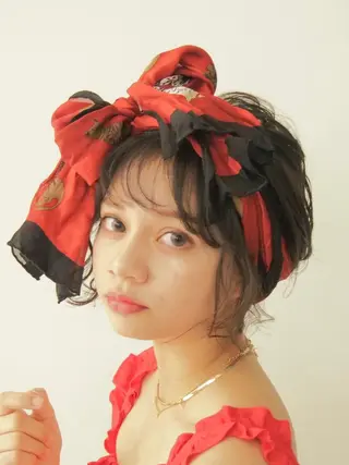 ヘアアレンジ 似合わせ艶髪カラー ❤️ハダユミのヘアスタイル