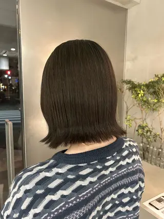 ミディアム カラー 馬場 菜乃夏のヘアスタイル