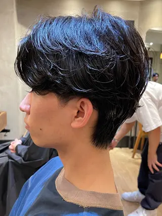 ショート パーマ メンズ lana hair  新宿髪質改善トリートメント新宿三丁目【ラナヘアー】所属・新宿メンズ専門 髪質改善パーマ特化のヘアスタイル
