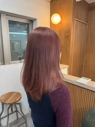 セミロング カラー aco ohnoのヘアスタイル