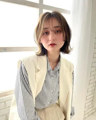 ミディアム 《放出》Forte マネージャー山根英明のヘアスタイル