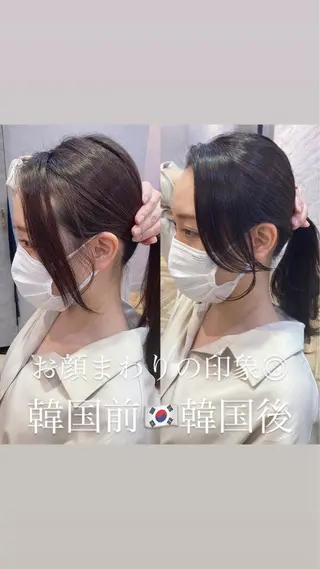 ミディアム カラー 🩷韓国ヘア/ヨシン モリ🩷Maikaのヘアスタイル