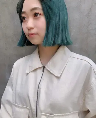 ミディアム カラー haco＋所属・圧倒的デザイン力 店長🎨RENAのヘアスタイル