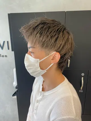 ショート カラー ヘアアレンジ メンズ Rene'所属・当日予約⭕️ JUNYAのヘアスタイル