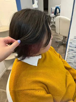 ショート カラー デザインカラー/ オダセイナのヘアスタイル