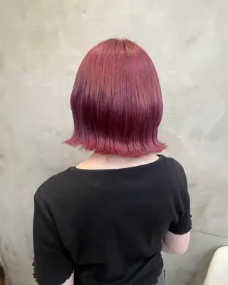 ショート 【ピンク/韓国ヘア/ ヘアセット】亜海のヘアスタイル