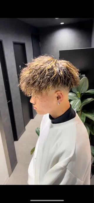 ショート カラー パーマ メンズ 🔥メンズ 特化🔥菊水皐暉🔥のヘアスタイル