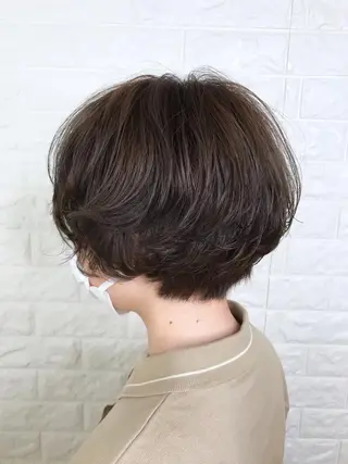 ショート カラー パーマ エイジングケア特化 美容師✂️山崎竜二のヘアスタイル