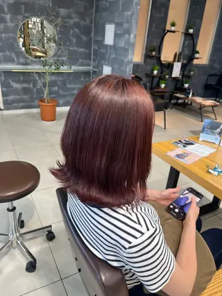 カラー ⭐️さき⭐️ カラー/エクステのヘアスタイル