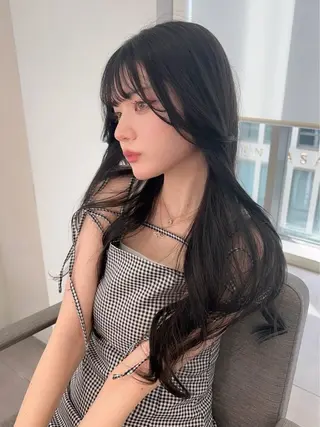 カラー nok銀座所属・yuna/韓国ヘア ／透明感のヘアスタイル