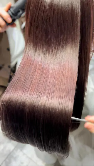 ロング カラー パーマ 美髪ヘッドスパ🫧 西山紗奈江💆‍♀️のヘアスタイル