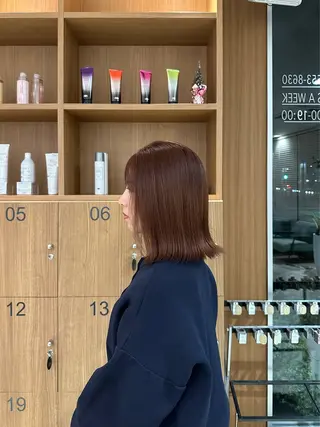 ミディアム カラー 平井 真由のヘアスタイル