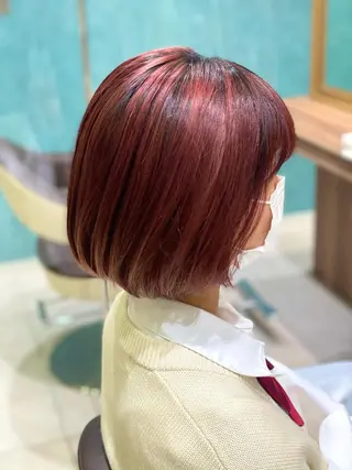 ショート カラー 💎大人ハイライト 💎上杉一也💎のヘアスタイル