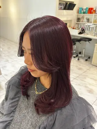 セミロング カラー 小嶋　薫 ✨無料カットモデル✨のヘアスタイル