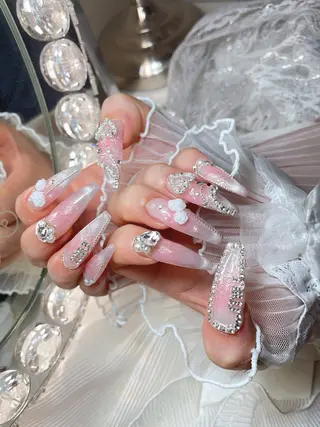 ネイル 23時まで❤︎韓国、 ワンホンネイルのネイルデザイン