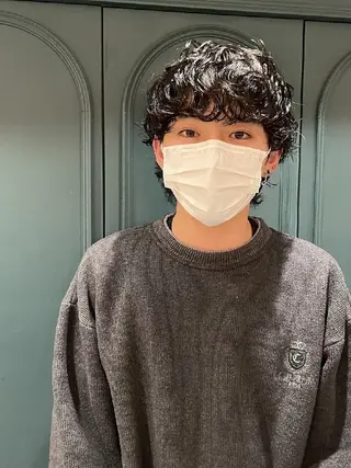 メンズ パーマ 【メンズカット/パー マ👦】momo🌷のヘアスタイル