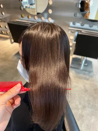 セミロング パーマ 堀江 /木下椋麻のヘアスタイル