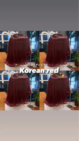セミロング カラー 💖大人韓国ヘア💖 韓国艶カラー【銀座】のヘアスタイル