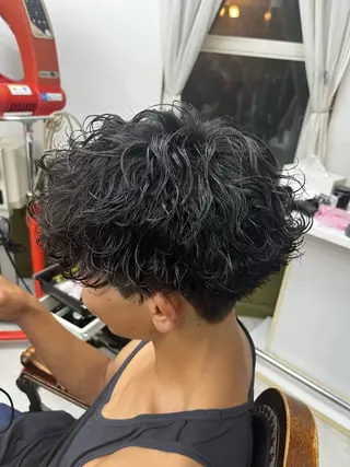 ミディアム パーマ 🎉黒岩 蓮🎉のヘアスタイル
