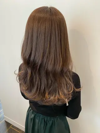 ロング 田中 優のヘアスタイル