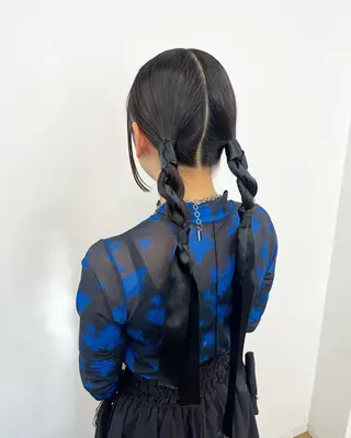 セミロング ヘアアレンジ HIROKO / 透明感暖色カラー🎀のヘアスタイル