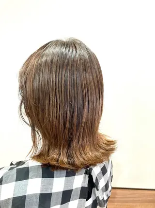 ミディアム カラー Annon プライベートサロンのヘアスタイル