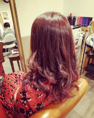 ロング カラー spa hair  ark 富井直美のヘアスタイル