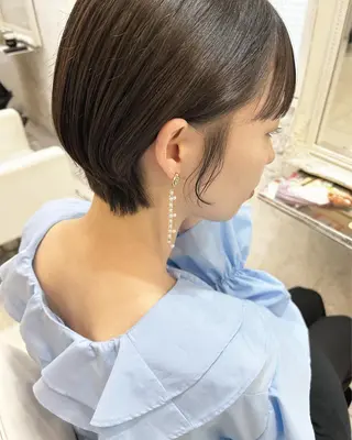 ショート カラー ヘアアレンジ マツエク・マツパ アイブロウ Noah's　Ark所属・透明感カラー🫧ヘア セット🫧松本菜月の眉毛・アイブロウイメージ
