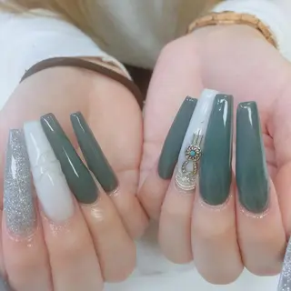 ロング JNA認定講師🌸 RIEのネイルデザイン