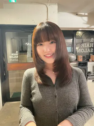 ミディアム s.hairsalon所属・S.表参道/ 菜々海のヘアスタイル