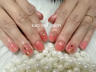 ネイル kao nail マグネット/長さだしのネイルデザイン