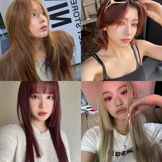 カラー 顔まわりカット/艶髪 カラー✨けいとのヘアスタイル