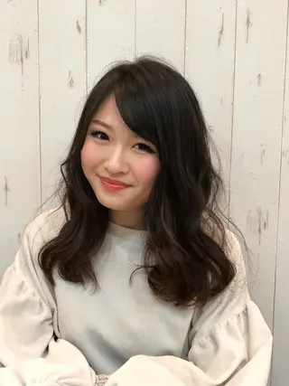 ロング カラー パーマ ヘアアレンジ KAIzen. tomoのヘアスタイル