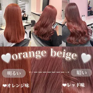 セミロング 💗暖色カラー💗 ツヤ髪💗Mayaのヘアスタイル