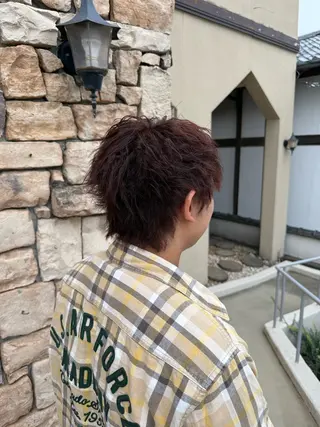 カラー メンズ 清水 花菜のヘアスタイル