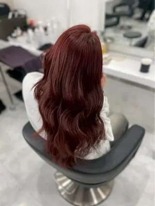 ロング カラー ヘアアレンジ 暖色・髪質改善🍒 吉武杏莉のヘアスタイル