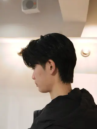 パーマ メンズ 心櫻/メンズパーマ/ ニュアンス/フェザーのヘアスタイル