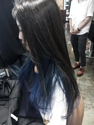 ロング カラー 北條 優輝のヘアスタイル