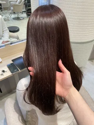 セミロング ayano / 透明感・くすみカラーのヘアスタイル