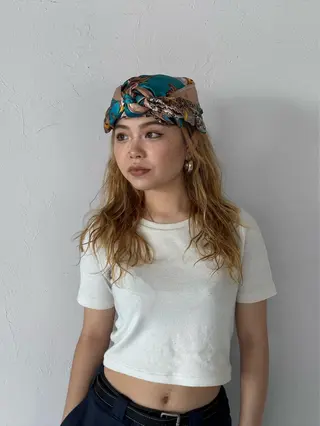 セミロング パーマ カーリーパーマ/ 透明ｶﾗｰ/MIKUのヘアスタイル