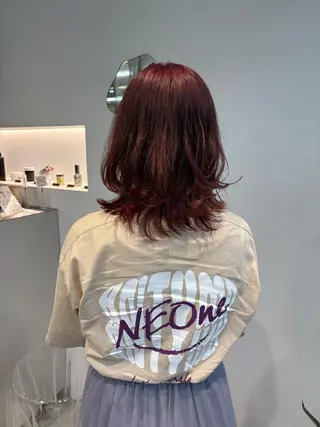 ミディアム カラー é.dit tokyo所属・🍀チナ tina🍀のヘアスタイル