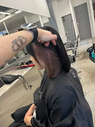 ミディアム 髪質改善🫧透明感 🤍Kurahaのヘアスタイル