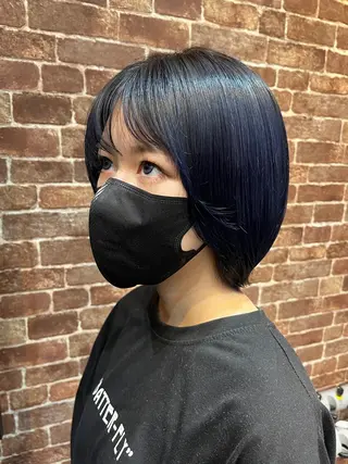 ショート カラー パーマ ヘアアレンジ メンズ キッズ ネイル マツエク・マツパ アイブロウ times salon名駅所属・久木原 ゆりのヘアスタイル
