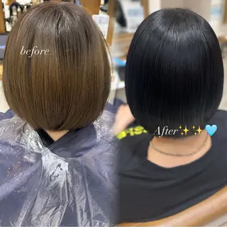 カラー コテ巻き風パーマ 🎀🐈‍⬛/りりのヘアスタイル